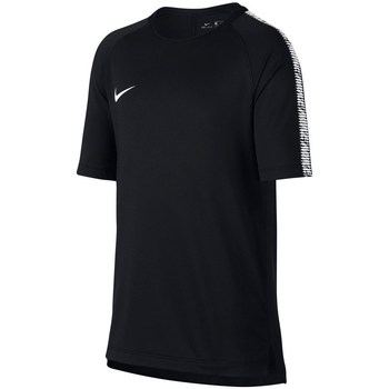 textil Dreng T-shirts m. korte ærmer Nike Breathe Squad Y Sort