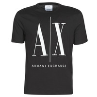 textil Herre T-shirts m. korte ærmer Armani Exchange HULO Sort