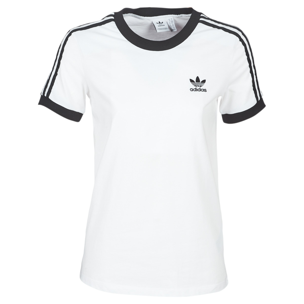 textil Dame T-shirts m. korte ærmer adidas Originals 3 STR TEE Hvid