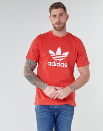 textil Herre T-shirts m. korte ærmer adidas Originals TREFOIL T-SHIRT Rød / Frodig