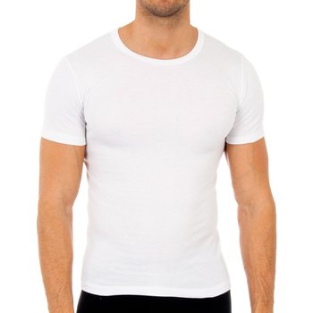 textil Herre T-shirts m. korte ærmer Abanderado 0806-BLANCO Hvid