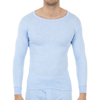 textil Herre Langærmede T-shirts Abanderado 0808-CELESTE Blå