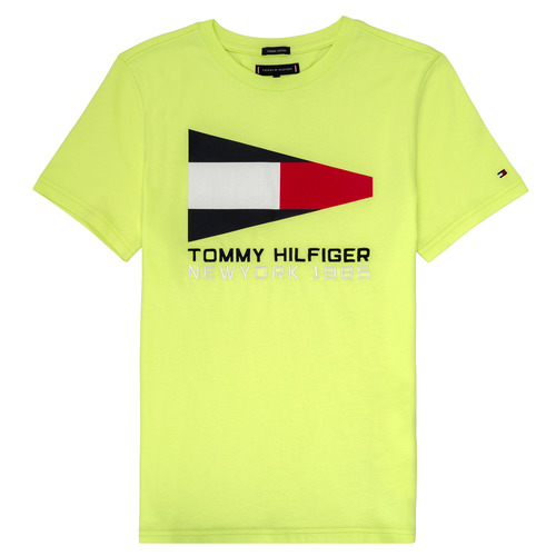 textil Dreng T-shirts m. korte ærmer Tommy Hilfiger KB0KB05628 Gul