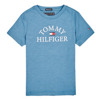 textil Dreng T-shirts m. korte ærmer Tommy Hilfiger KB0KB05619 Blå