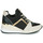 Sko Dame Lave sneakers MICHAEL Michael Kors GEORGIE Sort / Beige / Guld