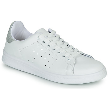 Sko Dame Lave sneakers Yurban SATURNA Hvid / Sølv