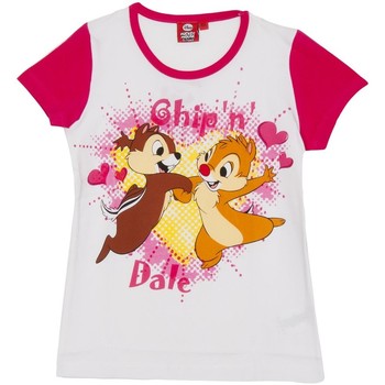 textil Pige T-shirts m. korte ærmer Disney WD26120-FUCSIA Pink