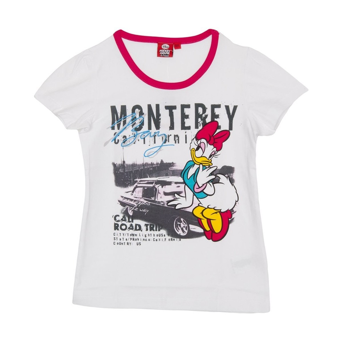 textil Pige T-shirts m. korte ærmer Disney WD26120-BLANCO Hvid