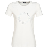 textil Dame T-shirts m. korte ærmer Marciano ICED LOGO TEE Hvid / Blå
