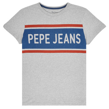 textil Dreng T-shirts m. korte ærmer Pepe jeans TALTON Grå