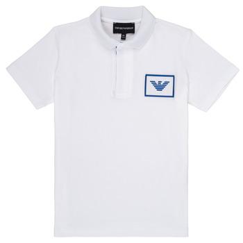 textil Dreng Polo-t-shirts m. korte ærmer Emporio Armani Aime Hvid