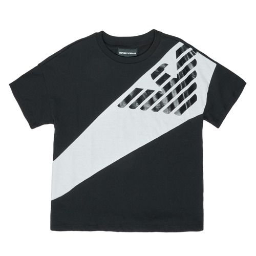 textil Dreng T-shirts m. korte ærmer Emporio Armani Blaise Sort / Hvid