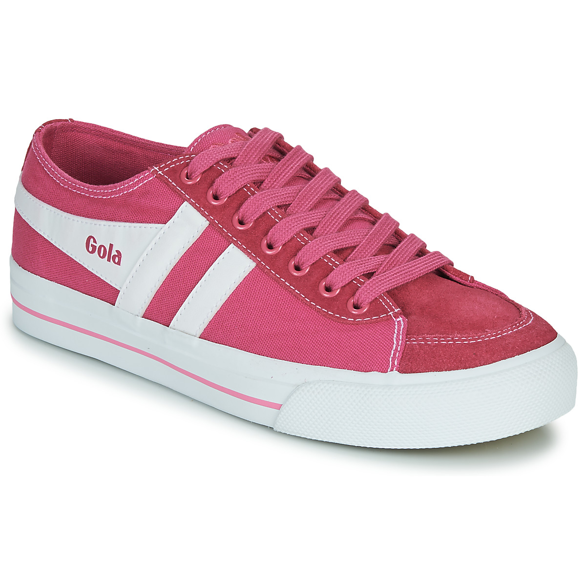 Sko Dame Lave sneakers Gola QUOTA II Pink / Hvid