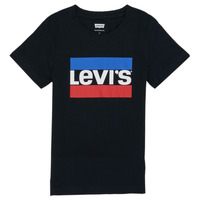 textil Dreng T-shirts m. korte ærmer Levi's SPORTSWEAR LOGO TEE Sort