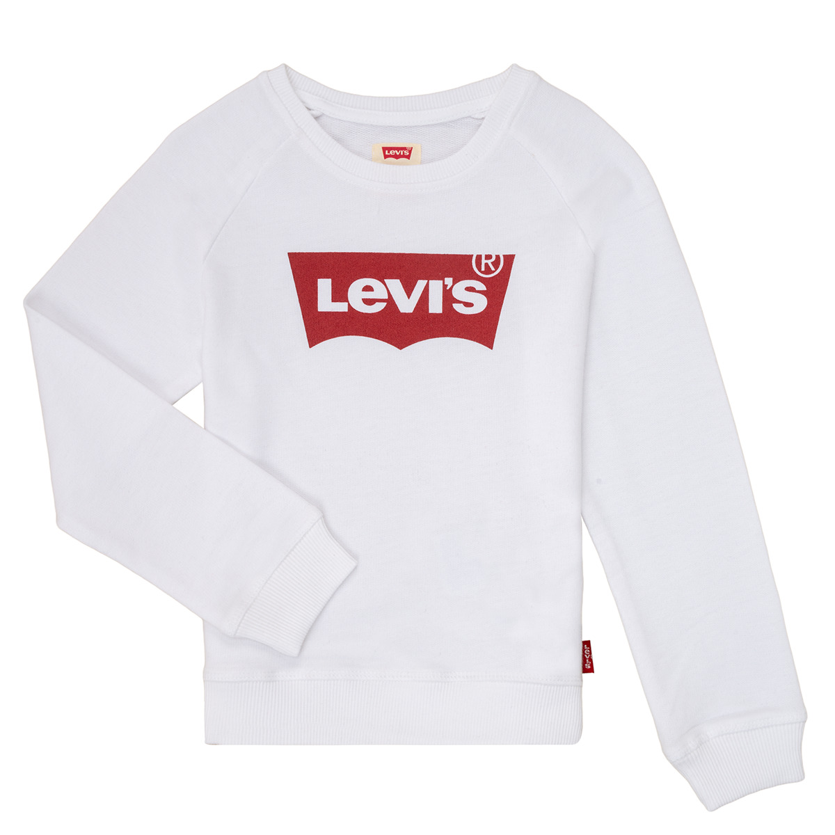 textil Pige Sweatshirts Levi's KEY ITEM LOGO CREW Hvid