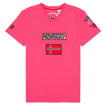textil Dreng T-shirts m. korte ærmer Geographical Norway JIRI Pink