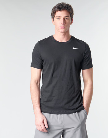 textil Herre T-shirts m. korte ærmer Nike M NK DRY TEE DFC CREW SOLID Sort / Hvid