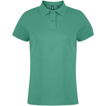 textil Dame Polo-t-shirts m. korte ærmer Asquith & Fox  Grøn