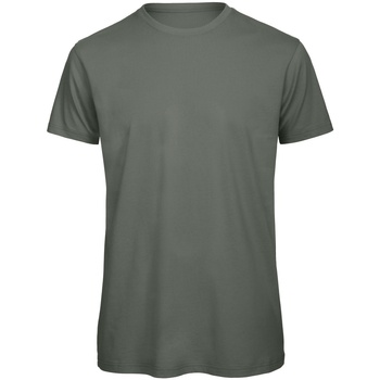 textil Herre Langærmede T-shirts B And C TM042 Grøn