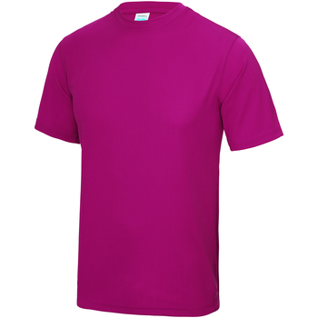 textil Børn T-shirts m. korte ærmer Awdis JC01J Hot Pink