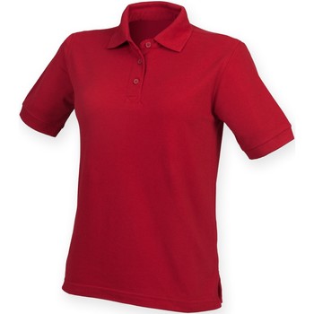 textil Dame Polo-t-shirts m. korte ærmer Henbury HB401 Rød