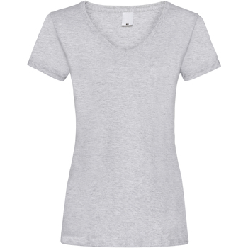 textil Dame T-shirts m. korte ærmer Universal Textiles Value Grey Marl