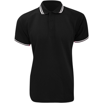 textil Herre Polo-t-shirts m. korte ærmer Kustom Kit KK409 Black/White