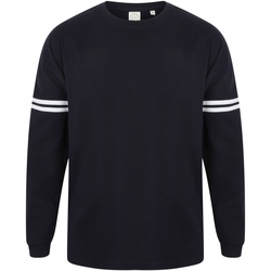 textil Herre Langærmede T-shirts Skinni Fit Slogan Oxford Navy / White Stripes