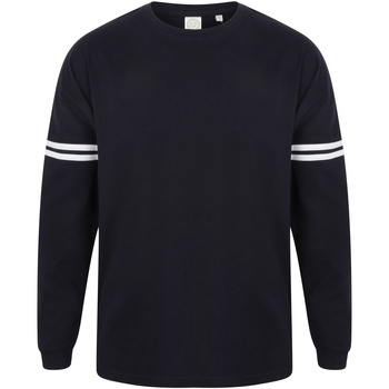 textil Herre Langærmede T-shirts Skinni Fit Slogan Oxford Navy / White Stripes