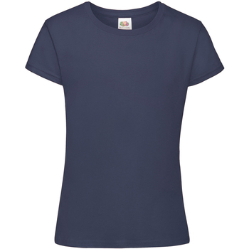 textil Pige T-shirts m. korte ærmer Fruit Of The Loom 61017 Blå