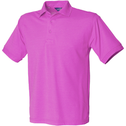 textil Herre Polo-t-shirts m. korte ærmer Henbury HB400 Magenta