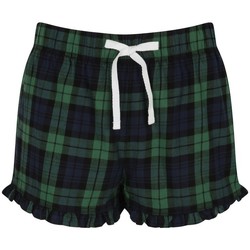 textil Dame Shorts Skinni Fit SK082 Navy/Green Check