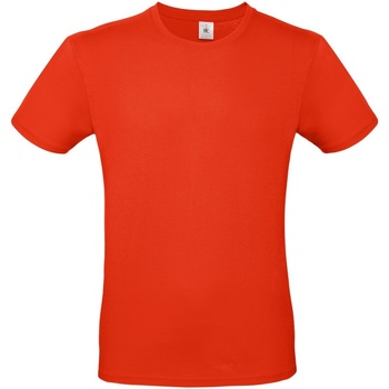 textil Herre Langærmede T-shirts B And C TU01T Rød