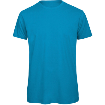 textil Herre Langærmede T-shirts B And C TM042 Blå