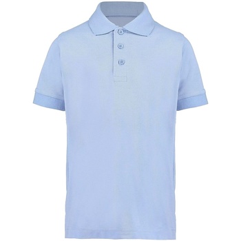 textil Dreng Polo-t-shirts m. korte ærmer Kustom Kit KK406 Blå