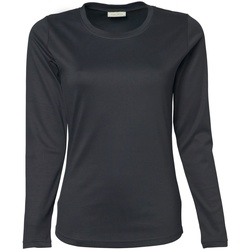 textil Dame Langærmede T-shirts Tee Jays TJ590 Dark Grey