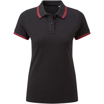 textil Dame Polo-t-shirts m. korte ærmer Asquith & Fox AQ021 Black/Red