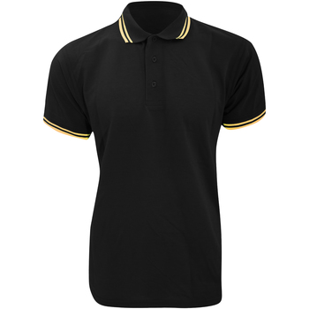 textil Herre Polo-t-shirts m. korte ærmer Kustom Kit KK409 Black/Sun Yellow