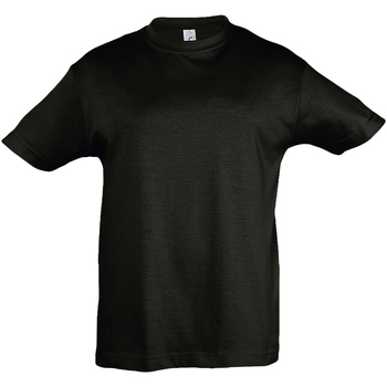 textil Børn T-shirts m. korte ærmer Sols 11970 Sort