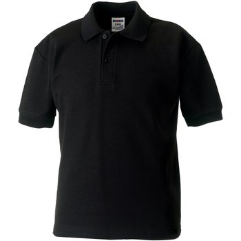 textil Dreng Polo-t-shirts m. korte ærmer Jerzees Schoolgear 539B Sort