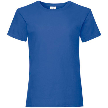 textil Pige T-shirts m. korte ærmer Fruit Of The Loom 61005 Blå