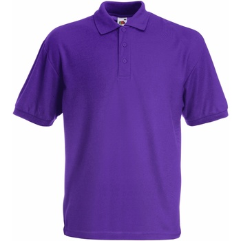 textil Dreng Polo-t-shirts m. korte ærmer Fruit Of The Loom 63417 Purple