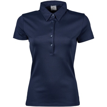 textil Dame Polo-t-shirts m. korte ærmer Tee Jays Pima Navy Blue