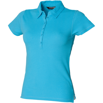 textil Dame Polo-t-shirts m. korte ærmer Skinni Fit SK042 Surf Blue