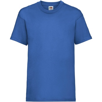 textil Børn T-shirts m. korte ærmer Fruit Of The Loom 61033 Royal