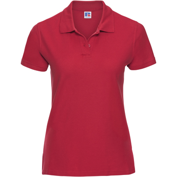 textil Dame Polo-t-shirts m. korte ærmer Russell J577F Rød