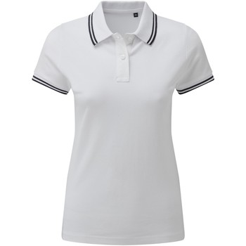 textil Dame Polo-t-shirts m. lange ærmer Asquith & Fox AQ021 Hvid