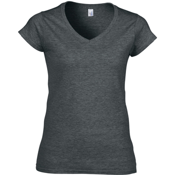 textil Dame T-shirts m. korte ærmer Gildan Soft Style Grå