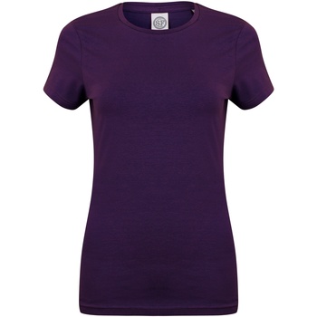 textil Dame T-shirts m. korte ærmer Skinni Fit SK121 Violet
