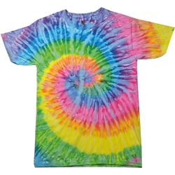 textil Dame T-shirts m. korte ærmer Colortone Rainbow Saturn